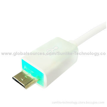 LED Light Micro USB Cable, Available in Various Colors